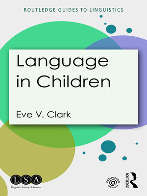 cover image of Language in Children